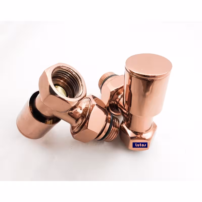 شیر رادیاتور گرد رزگلد