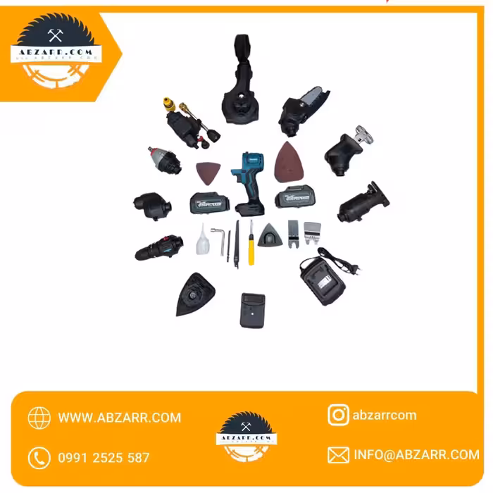 پک 10 کاره ماکیتا مدل DCG405 (198 ولت) شارژی ا Pack of 10 pieces Makita DCG405 (( اقساط یک ساله ))