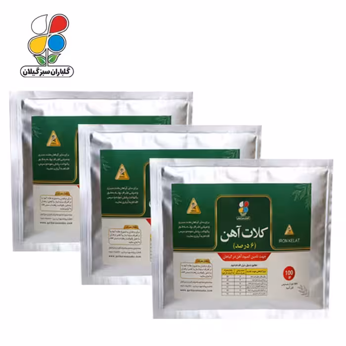 کلات آهن 6 درصد 100 گرمی بسته سه عددی