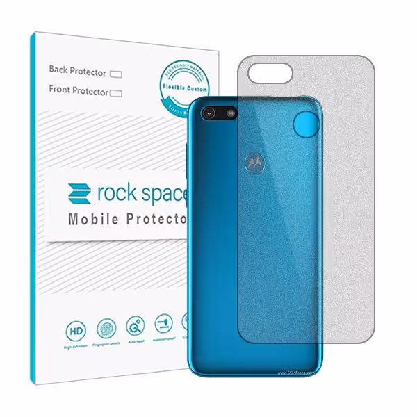 گلس محافظ پشت گوشی موتورولا Moto E6 Play مدل نانو هیدروژل مات برند راک اسپیس کد S