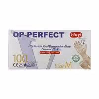 دستکش وینیل اپی‌پرفکت مدل پریمیوم سایز مدیوم بسته 100 عددی