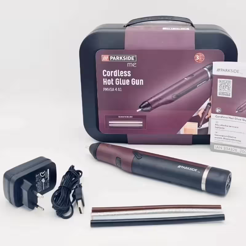 دستگاه چسب حرارتی شارژی قلمی پارکساید المان اورجینال (پس کرایه)