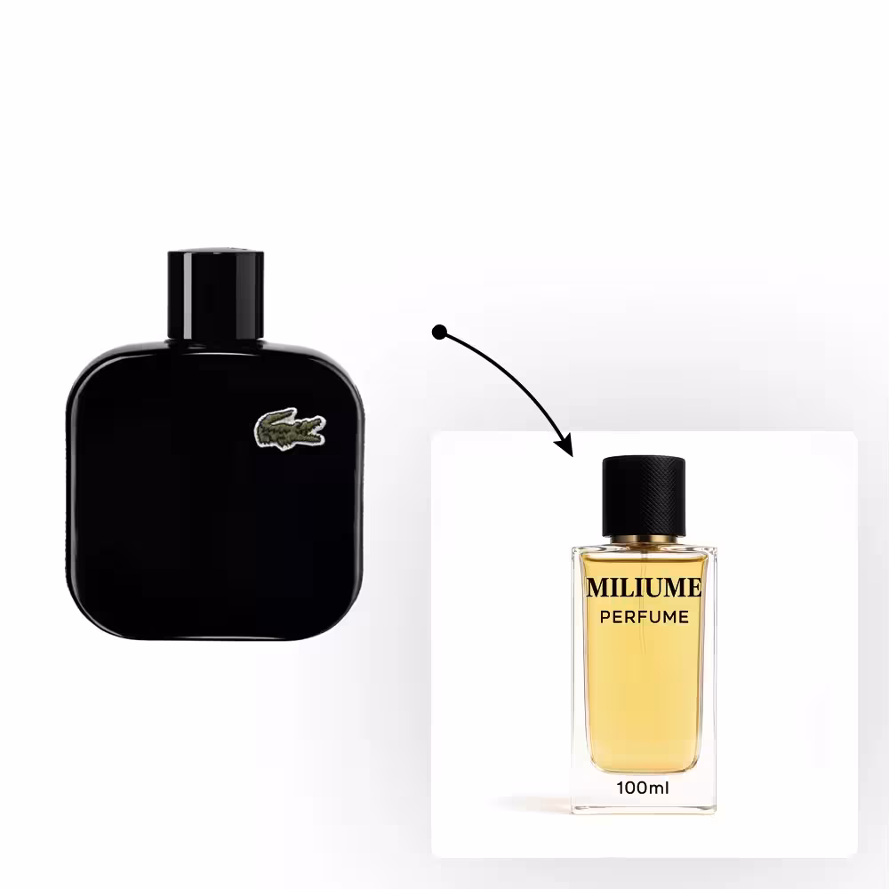 اسانس عطر Lacoste L.12.12 Noir برند RenneTouch - کد 1451 - لاگوست نویر 100ML - میلیوم پرفیوم