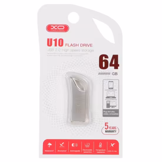 فلش مموری ایکس او مدل U10 USB 2.0 ظرفیت 64 گیگابایت