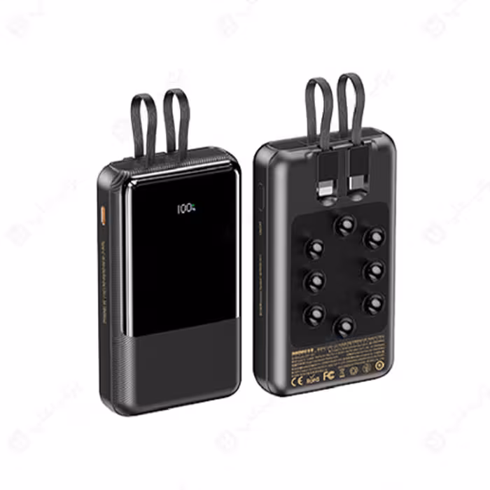 پاوربانک 20000mAh ریمکس مدل RPP-581 با کابل تایپ C و لایتنینگ