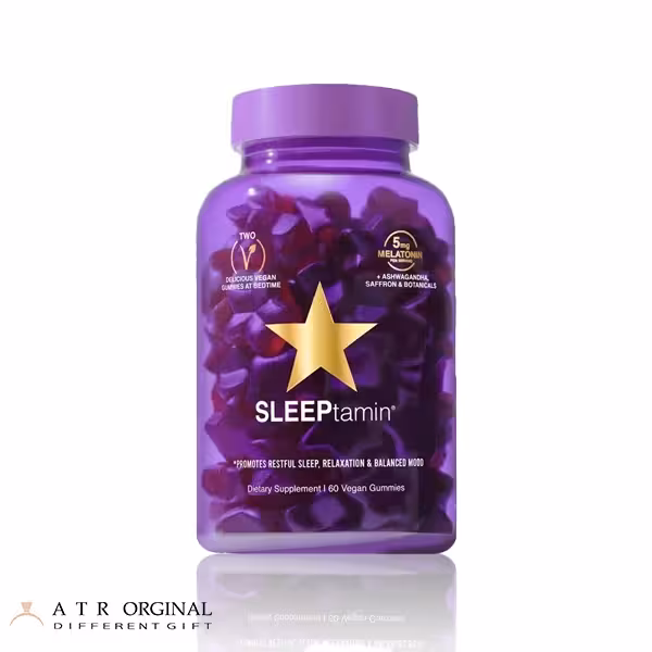 پاستیل اسلیپ تامین پاستیل تنظیم خواب 60 عددی Hairtamin Sleeptamin 60 Vegan Gummies