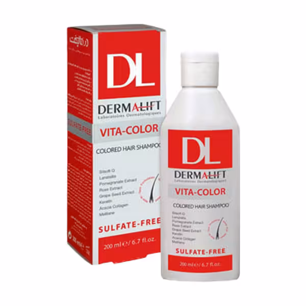 شامپو درمالیفت مدل Vita-Color برای موهای رنگ شده 200ml