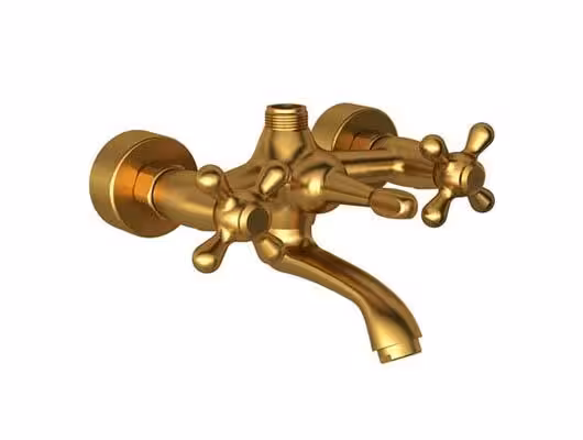 شیر حمام مدل باروک پلاس طلا مات