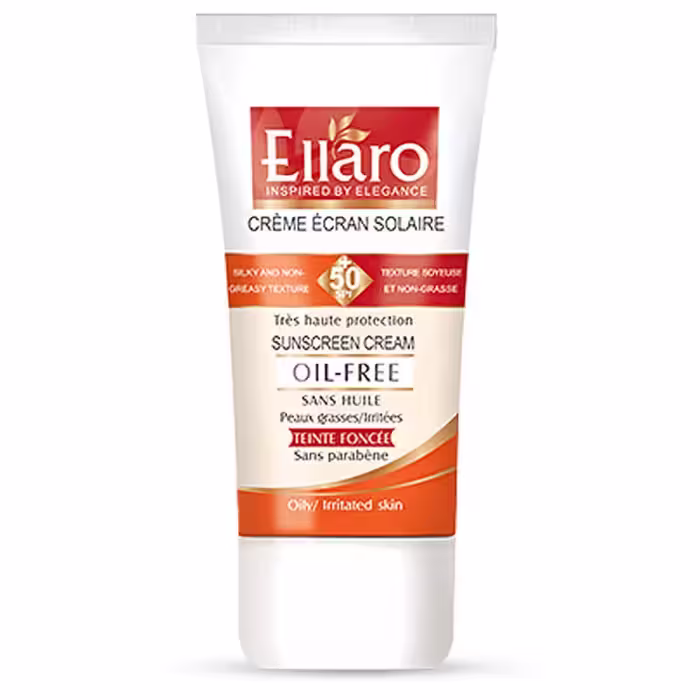 کرم ضد آفتاب 50 spf مناسب پوست چرب بژ طبیعی 40 میل برند الارو