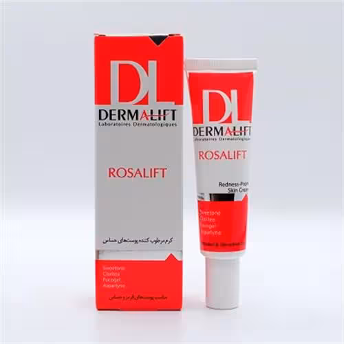 درمالیفت رزالیفت کرم مرطوب کننده پوست های حساس مناسب پوست های قرمز وحساس 30ml