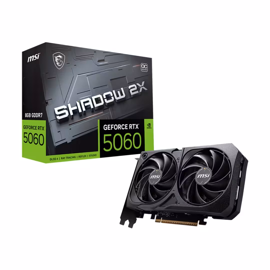 قیمت و خرید کارت گرافیک ام اس آی MSI RTX 5060 Shadow 2X OC 8GB - آبتین مال