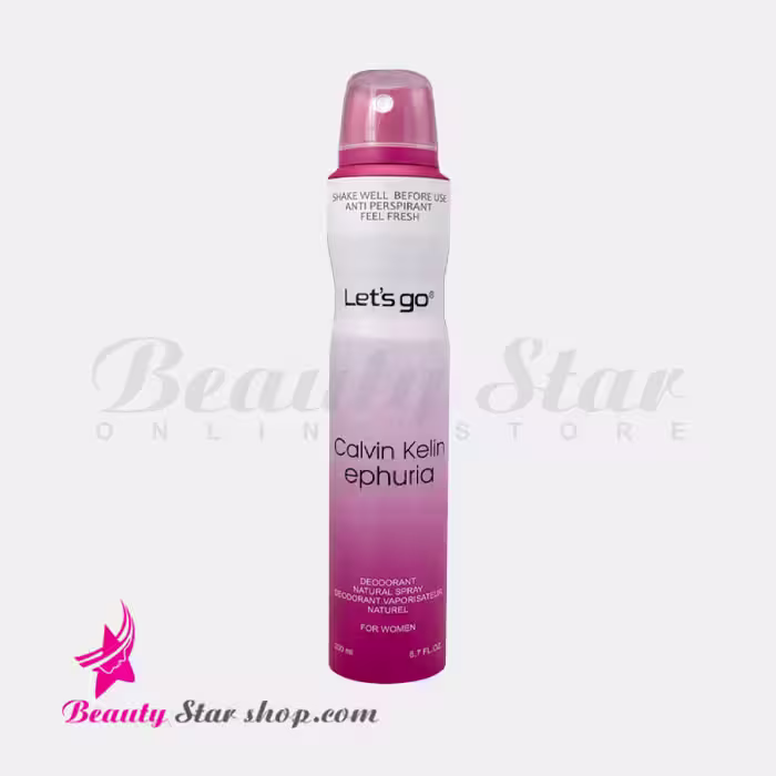 اسپری خوشبو کننده بدن زنانه لتس گو مدل Calvin Klein Euphoria حجم 200 میلی لیتر