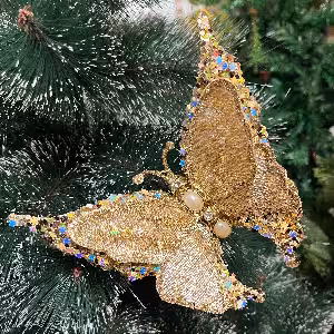 پروانه گیره ای درخت کریسمس 15 سانت کد 259