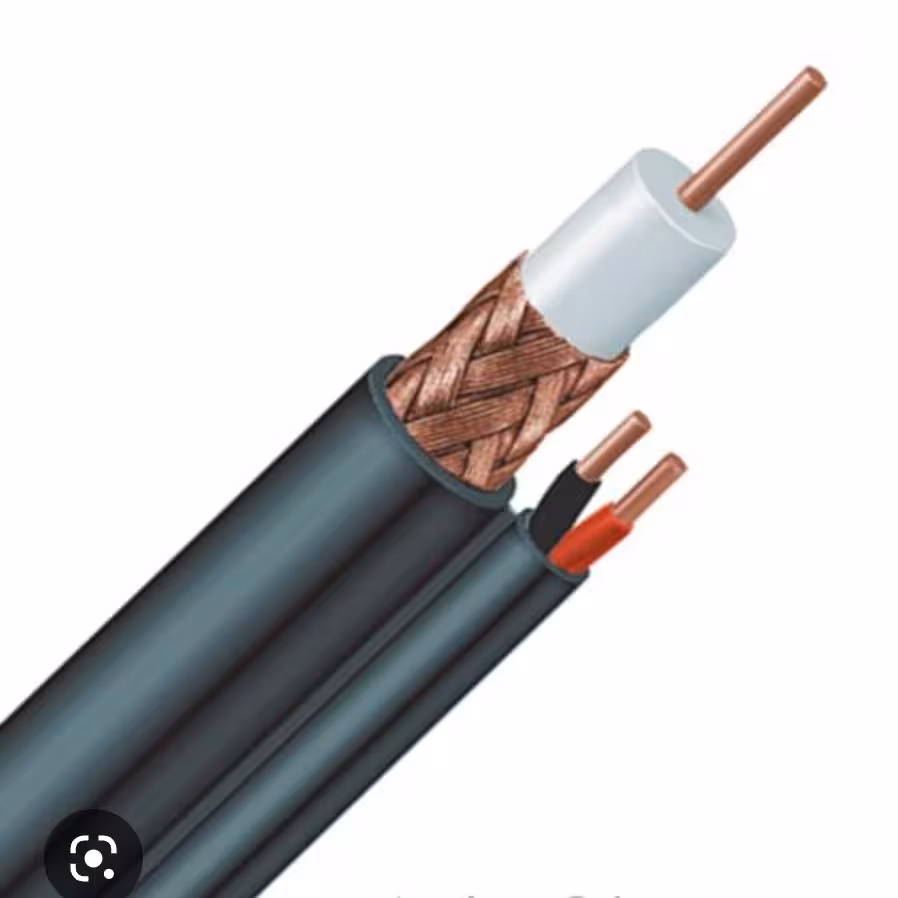 کابل ترکیبی  دوربین 96 رشته مغزی 0.07 مس با برق .0.40