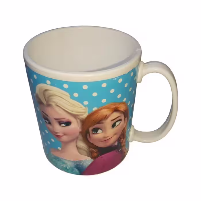 ماگ فرش کیپس مدل پلاستیکی دسته دار طرح frozen