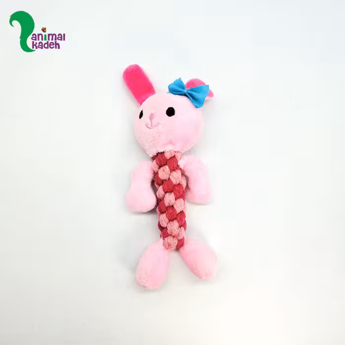 اسباب بازی عروسکی بافت با سر خرگوش