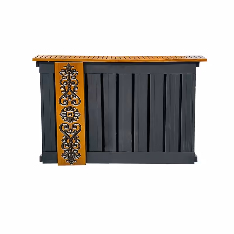 رادیاتور آلومینیومی چوبی هاتیپس مدل ارکیده مشکی 80cm