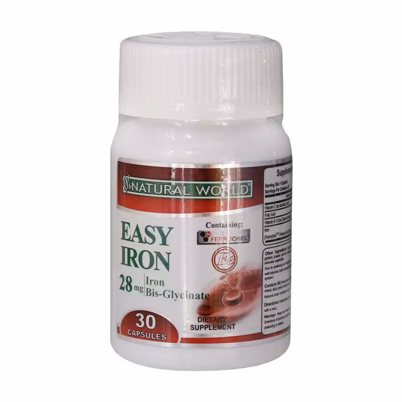 کپسول ایزی آیرون نچرال ورلد 30 عدد | Natural World Easy Iron