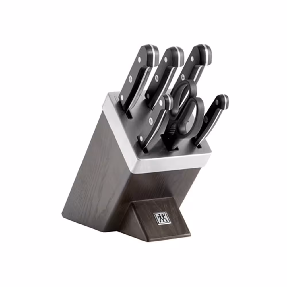 سرویس چاقو 7 پارچه زولینگ مدل گورمت با پایه خود تیز شونده Zwilling Gourmet Sharp block