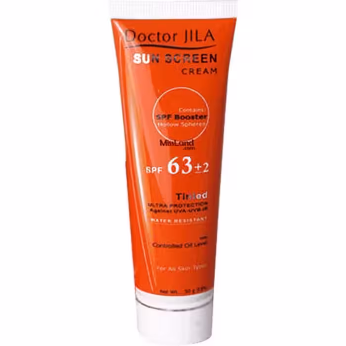 کرم ضد آفتاب فاقد چربی SPF63 دکتر ژیلا مناسب انواع پوست 50 میلی لیتر