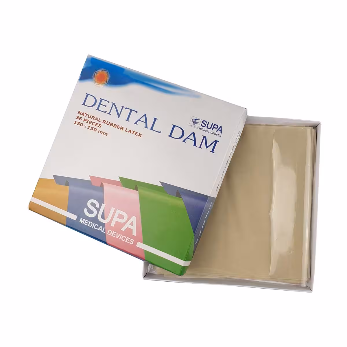 لاستیک رابردم سوپا 36 عددی | Dental Dam Supa