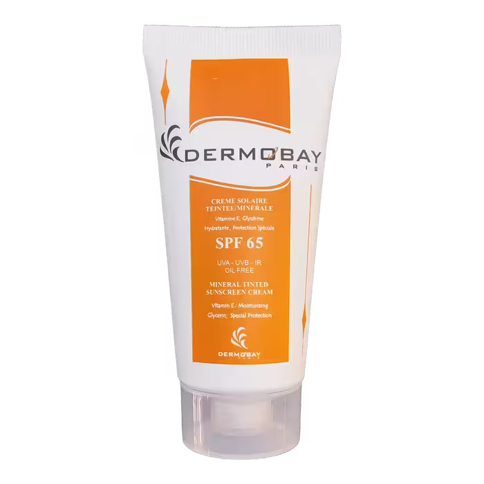 کرم ضد آفتاب فاقد چربی رنگی مینرال درموبای SPF 65