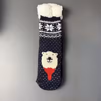 پاپوش ساقدار کف استپ دار طرح کریسمس