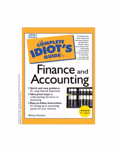 خرید و دانلود نسخه کامل کتاب Complete Idiot's Guide to Finance and Accounting