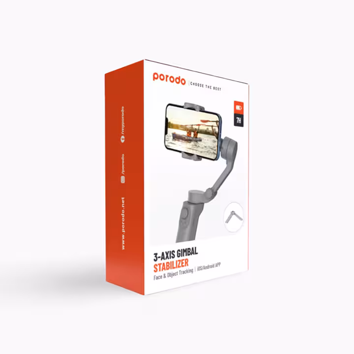 گیمبال پرودو مدل Porodo 3-AXIS Stabilizer 7H
