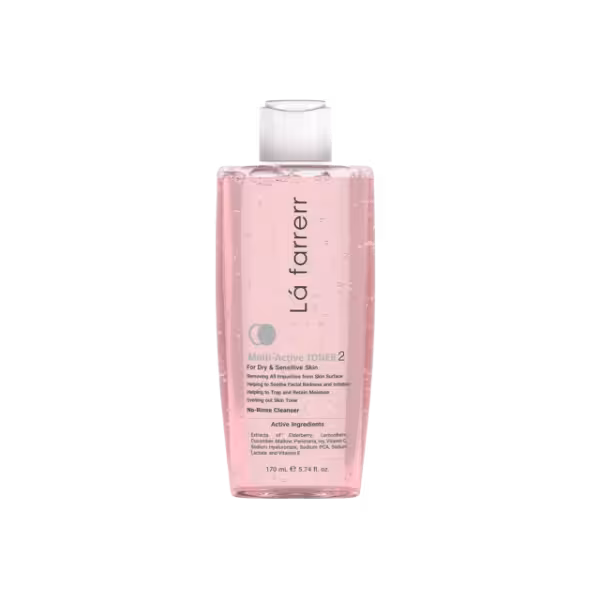 تونر پاک کننده صورت لافارر مدل Dry & Sensitive Skin کد 2 حجم 170 میلی لیتر