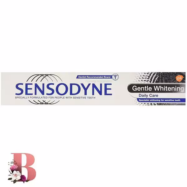 خمیر دندان سنسوداین مدل Gentle Whitening وزن 100 گرم | Sensodyne Gentle Whitening Daily Care Toothpaste 100g