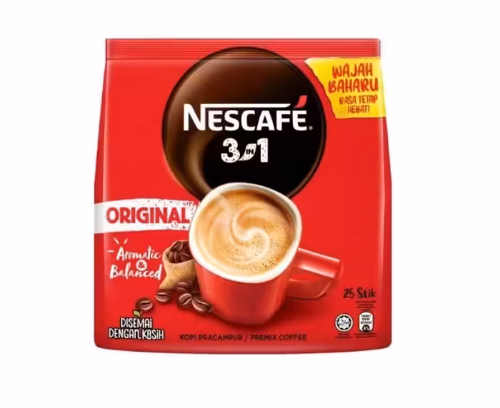 کافی میکس 3 در 1 نسکافه بسته 25 عددی