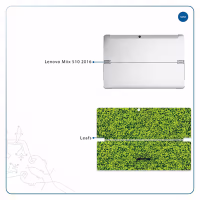 برچسب پوششی ماهوت مدل Leafs مناسب برای تبلت لنوو Miix 510 2016