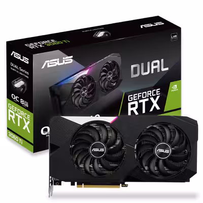 کارت گرافیک ایسوس مدل  DUAL-RTX3060TI-O8G-GAMING-V2