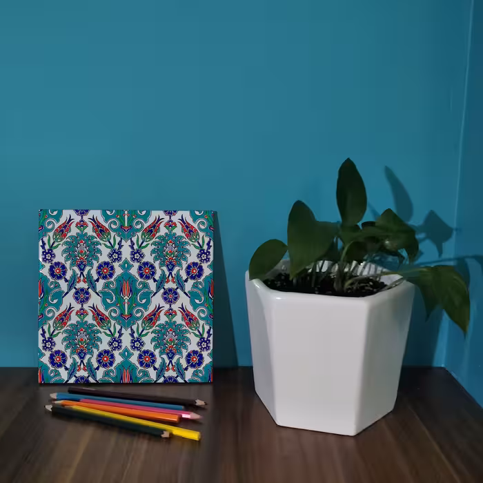 کاشی کارنیلا طرح کاشی سنتی مدل لوحی کد WKB803 