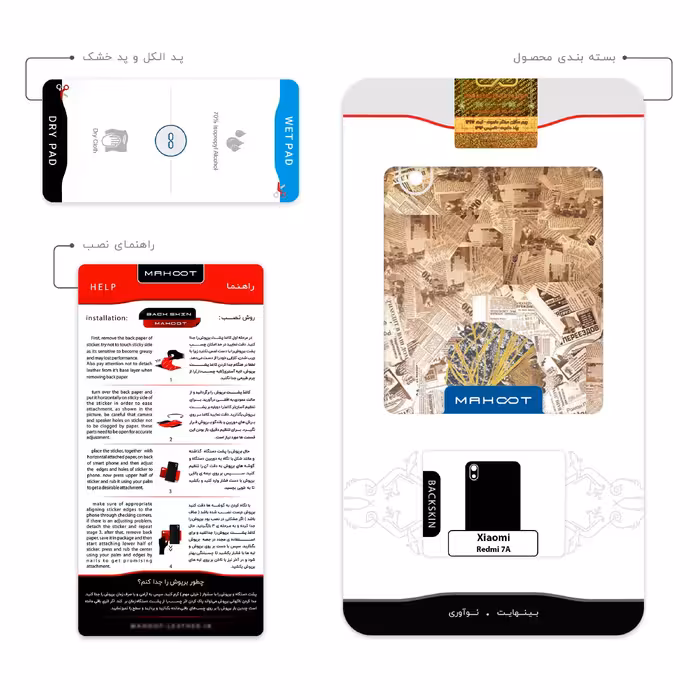 برچسب پوششی ماهوت مدل Collage of African Women مناسب برای گوشی موبایل شیائومی Redmi 7A