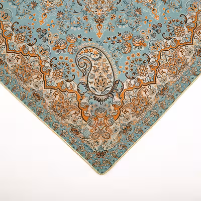 رومیزی ترمه رضایی طرح اطلس مدل مربع