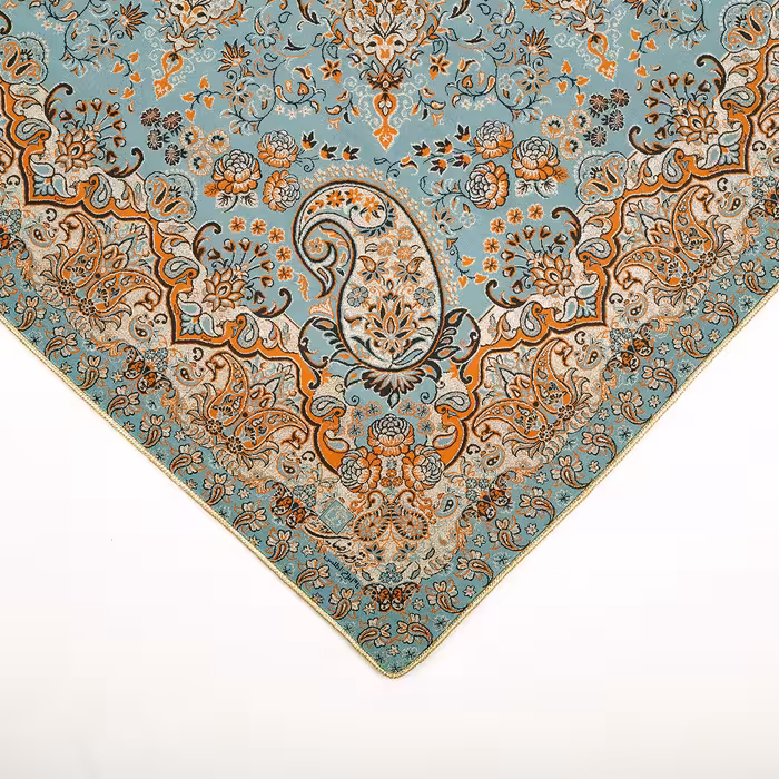 رومیزی ترمه رضایی طرح اطلس مدل مربع