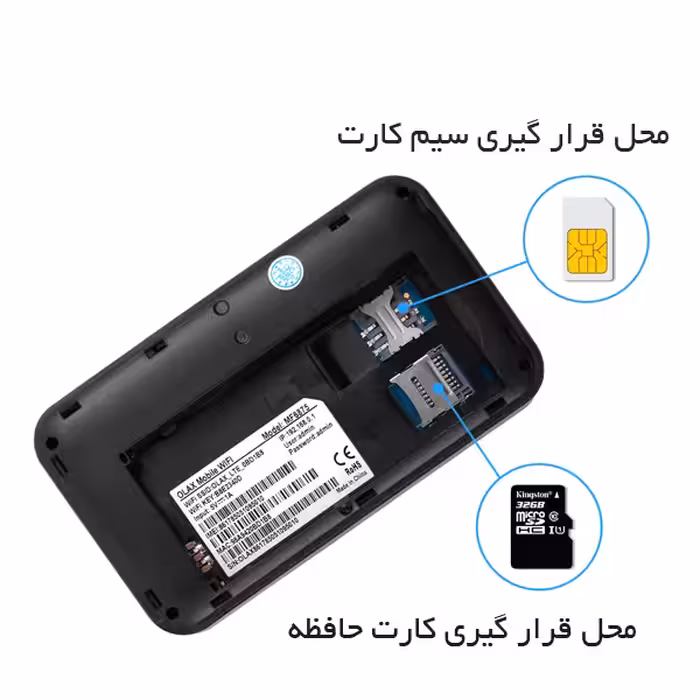  مودم 3G/4G قابل حمل اولاکس مدل MF6875 به همراه سیم کارت و 400 گیگ اینترنت