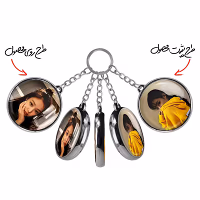 جاکلیدی خندالو طرح جنی بلک پینک مدل دوطرفه کد 1410814107