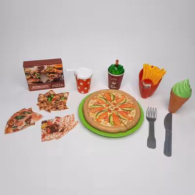 ست اسباب بازی فست فود مدل پیتزا کد 368 