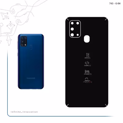 برچسب پوششی ماهوت مدل Programming 2 مناسب برای گوشی موبایل سامسونگ Galaxy M31