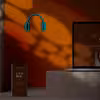 چراغ دیواری نئون دیزاین طرح Headphone-BL_TBL
