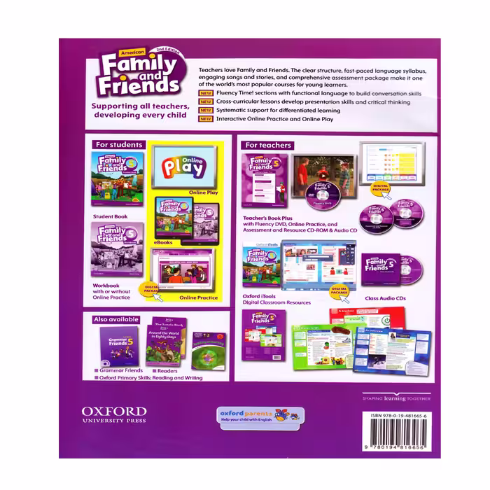 کتاب Family And Friends Second Edition اثر Tamzin Thompson And Jenny Quintana انتشارات الوندپویان 2 جلدی