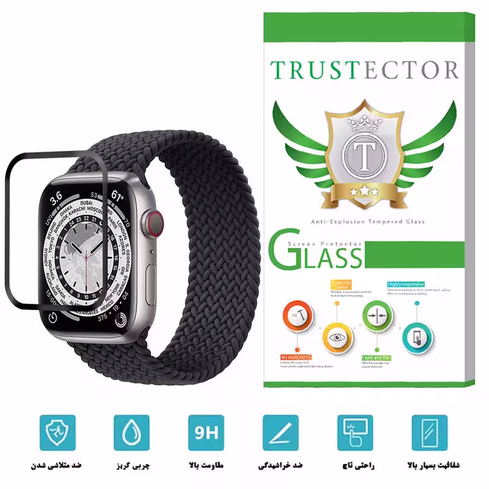 محافظ صفحه نمایش تراستکتور مدل PMMA-T مناسب برای ساعت هوشمند اپل Watch Edition Series 7 45mm
