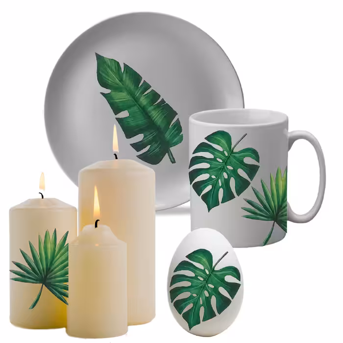 برچسب ترنسفر مدل برگ های هاوایی کد- 15