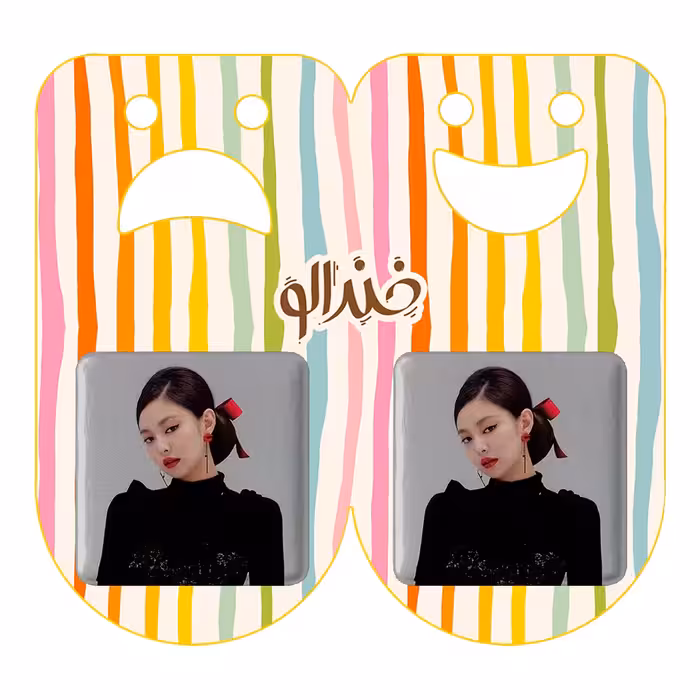 پیکسل خندالو مدل جنی گروه بلک پینک کد 3569 به همراه مگنت