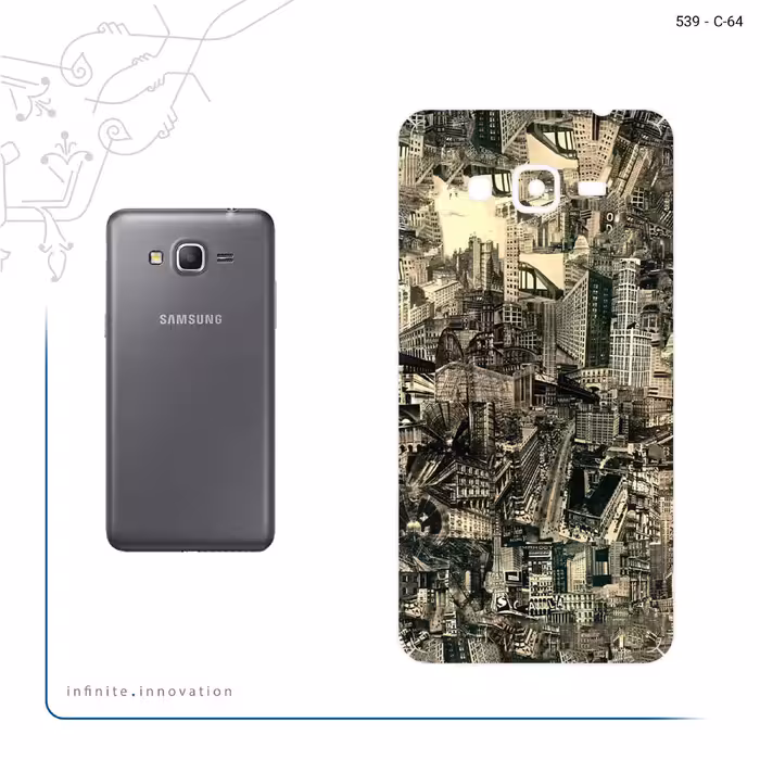برچسب پوششی ماهوت مدل Collage of Skyscraper مناسب برای گوشی موبایل سامسونگ Galaxy Grand Prime