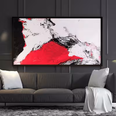 تابلو نقاشی میکس مدیا کد 002