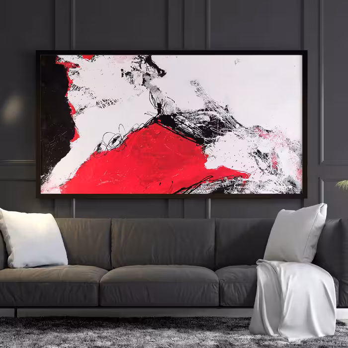 تابلو نقاشی میکس مدیا کد 002